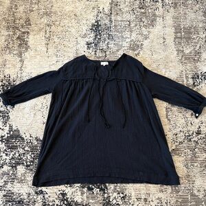 Soeur 100% cotton black Tunic Top